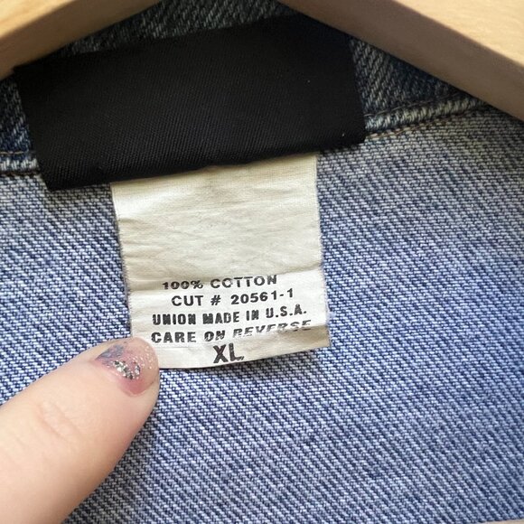 Vintage Union Line Denim Trucker Jacket - XL - Picture 6 of 7